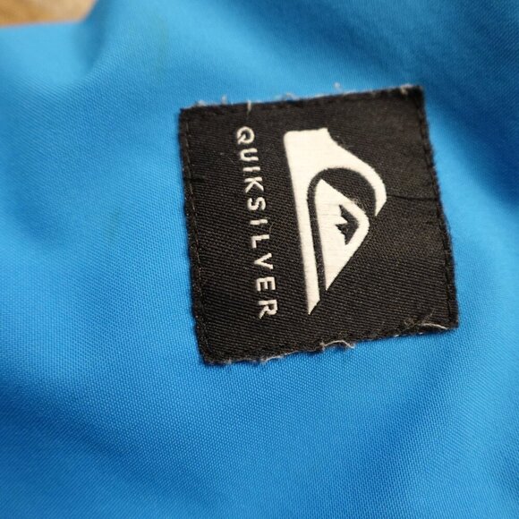 Quiksilver snow pants girl's 14 blue adjustable inner straps pre owned - Picture 7 of 15